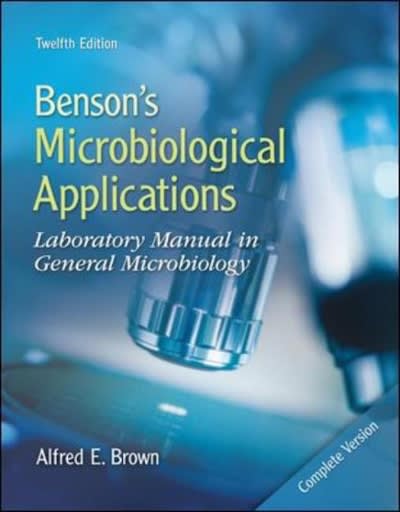 bensons microbiological applications complete version 12th edition alfred e brown 0077302133, 9780077302139
