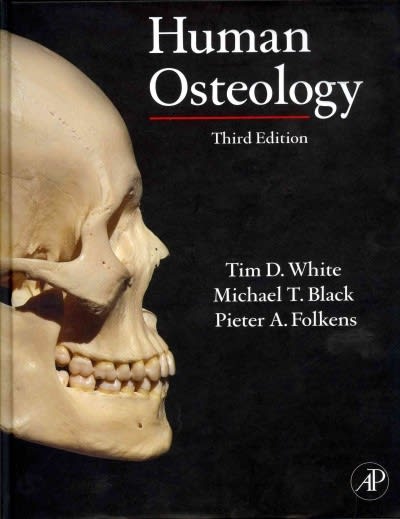 human osteology 3rd edition tim d white, michael t black, pieter a folkens 0123741343, 9780123741349
