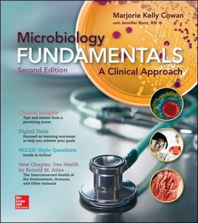 microbiology fundamentals a clinical approach 1st edition marjorie kelly cowan, jennifer bunn 0073402354,