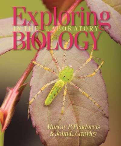 exploring biology in the laboratory 1st edition murray paton pendarvis, john l crawley 0895827999,
