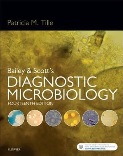 diagnostic microbiology 14th edition patricia m tille 0323354823, 9780323354820