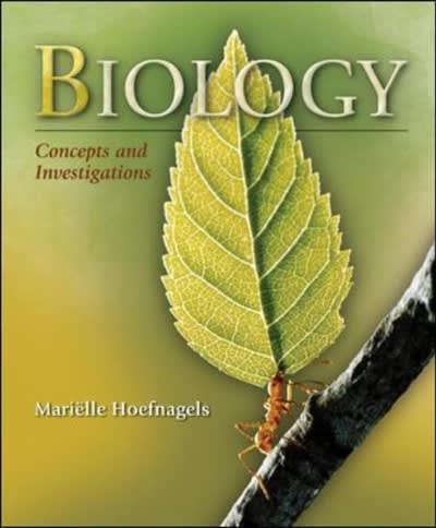 biology concepts &. investigations 1st edition marielle hoefnagels 0073342521, 9780073342528