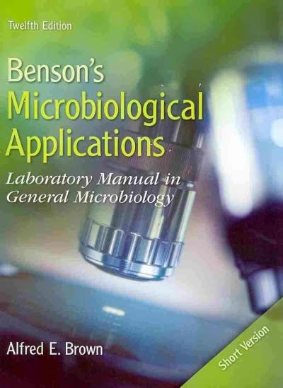 bensons microbiological applications short version 12th edition alfred e brown 0073375276, 9780073375274