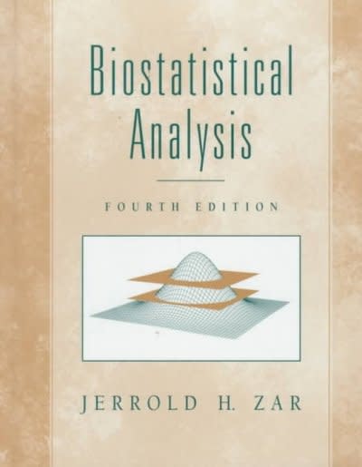biostatistical analysis 4th edition jerrold h zar 013081542x, 9780130815422