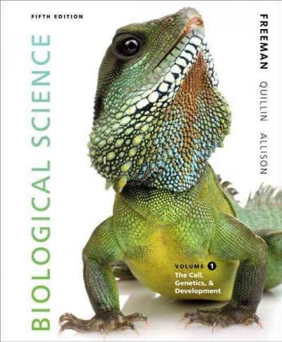 biological science volume 1 the cell, genetics, and development 5th edition scott freeman, kim quillin,