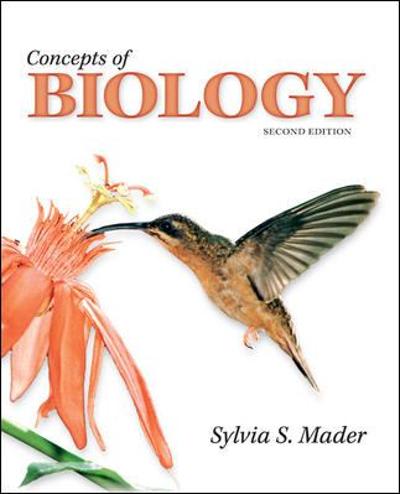 concepts of biology 2nd edition sylvia s mader 0073403482, 9780073403489