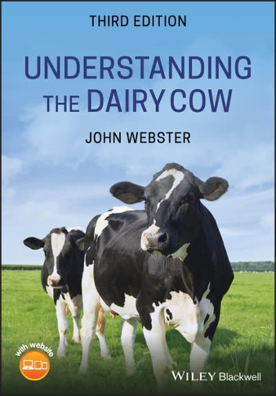 understanding the dairy cow 3rd edition john webster 1119550246, 9781119550242