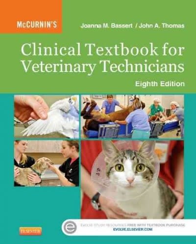 mccurnins clinical textbook for veterinary technicians 8th edition joanna m bassert, john dr thomas