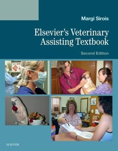 elseviers veterinary assisting textbook 2nd edition margi sirois 0323359221, 9780323359221