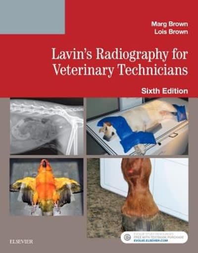 lavins radiography for veterinary technicians 6th edition marg brown, lois brown 0323413676, 9780323413671