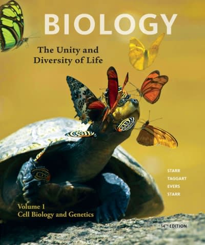 biology volume 1 cell biology and genetics 14th edition cecie starr, ralph taggart, christine evers, lisa