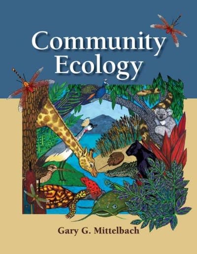 community ecology 1st edition gary g mittelbach 0878935096, 9780878935093