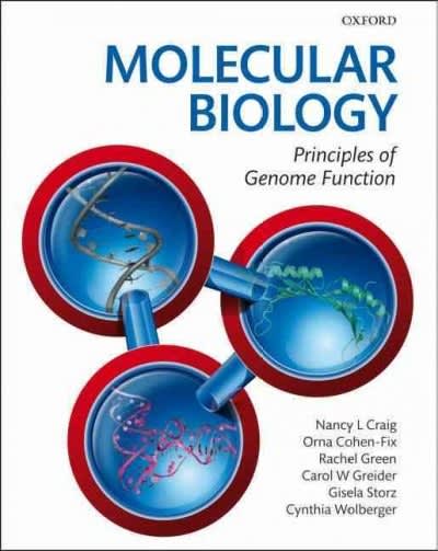 molecular biology principles of genome function 1st edition nancy craig, orna cohen fix, rachel green, carol