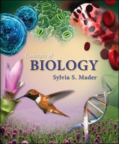 concepts of biology 1st edition sylvia s mader 0077229975, 9780077229979