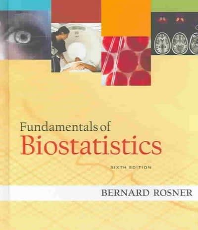 fundamentals of biostatistics (rom) 6th edition bernard rosner 0534418201, 9780534418205