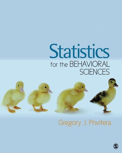 statistics for the behavioral sciences 1st edition gregory j privitera 141296931x, 9781412969314