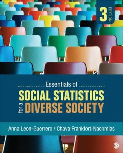 essentials of social statistics for a diverse society 3rd edition anna y leon guerrero, chava frankfort