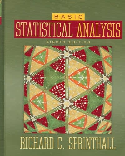 basic statistical analysis 8th edition richard c sprinthall 0205495974, 9780205495979