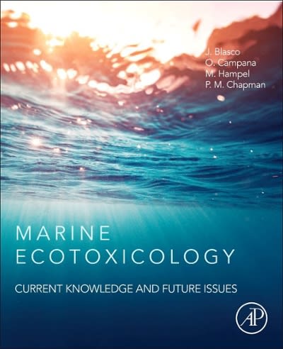 marine ecotoxicology current knowledge and future issues 1st edition julián blasco, peter m chapman, olivia