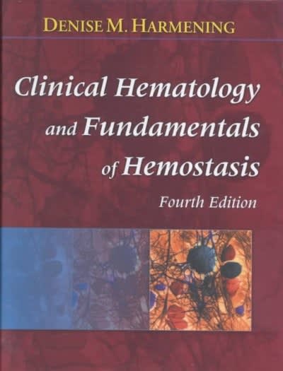 clinical hematology and fundamentals of hemostasis 4th edition denise m harmening 0803607830, 9780803607835