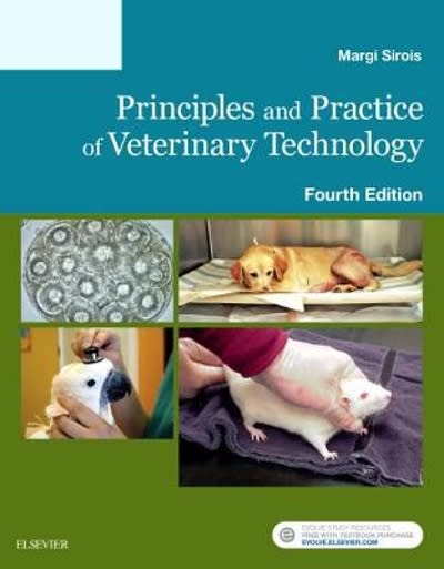 principles and practice of veterinary technology 4th edition margi sirois 0323354831, 9780323354837