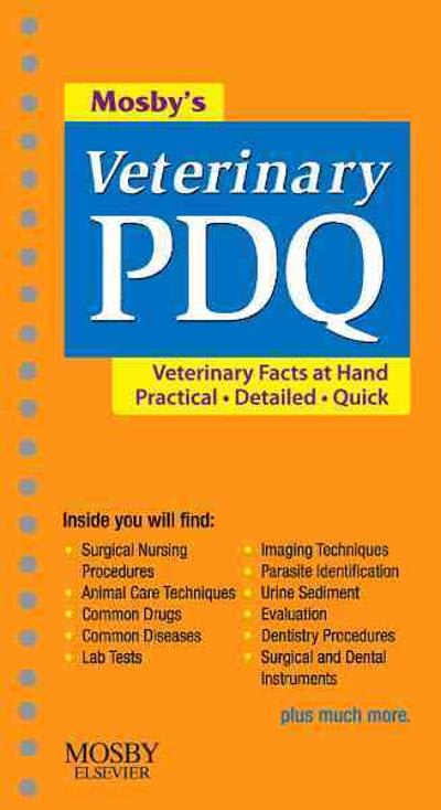 mosbys veterinary pdq 1st edition margi sirois 0323055753, 9780323055758