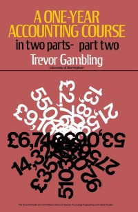 a one year accounting course 21st edition trevor gambling 0080130275, 9780080130279