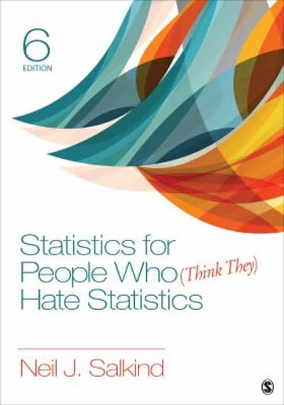 statistics for people who think they hate statistics 6th edition neil j salkind 1506333834, 9781506333830