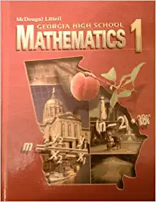 mcdougal littlell georgia high school mathematics 1 1st edition mcdougal littell 0618920110, 9780618920112