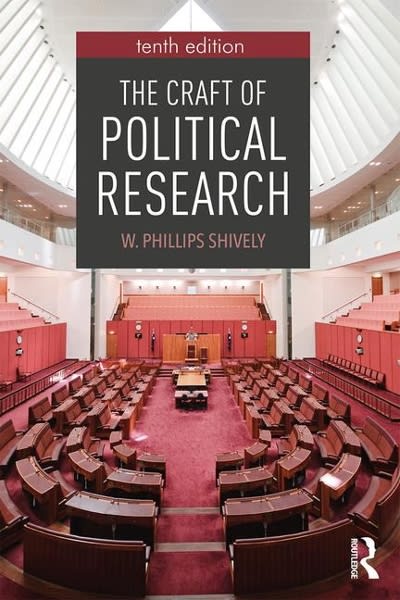 the craft of political research 10th edition w phillips shively 1351979426, 9781351979429
