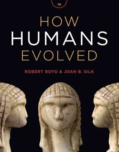 how humans evolved 7th edition robert boyd, joan b silk 0393936775, 9780393936773