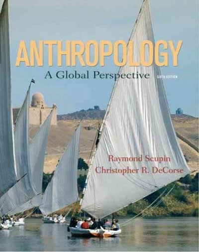 anthropology a global perspective 6th edition raymond r scupin, christopher r decorse 0132381516,