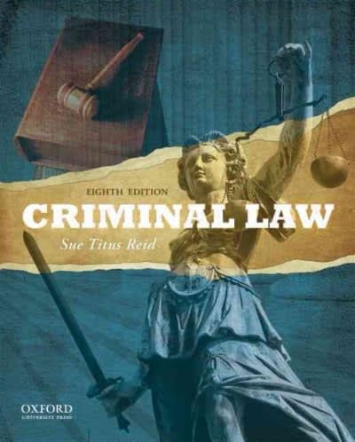 criminal law 8th edition sue titus reid 0195389034, 9780195389036