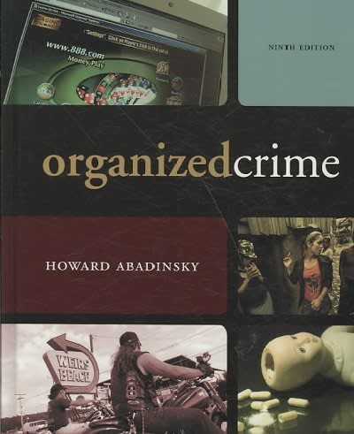 organized crime 9th edition howard abadinsky 0495599662, 9780495599661
