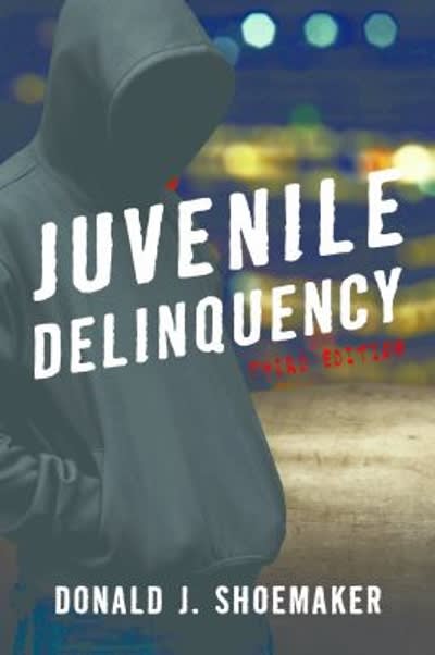 juvenile delinquency 3rd edition donald j shoemaker 1442271949, 9781442271944