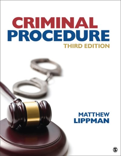 criminal procedure 3rd edition matthew r lippman 1506306497, 9781506306490
