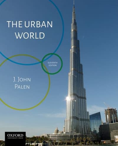 the urban world 11th edition j john palen 0190903198, 9780190903190