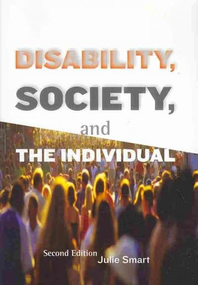 disability, society, and the individual 2nd edition julie smart 1416403728,