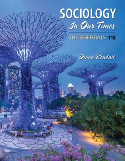 sociology in our times the essentials 11th edition diana kendall 1337109657, 9781337109659