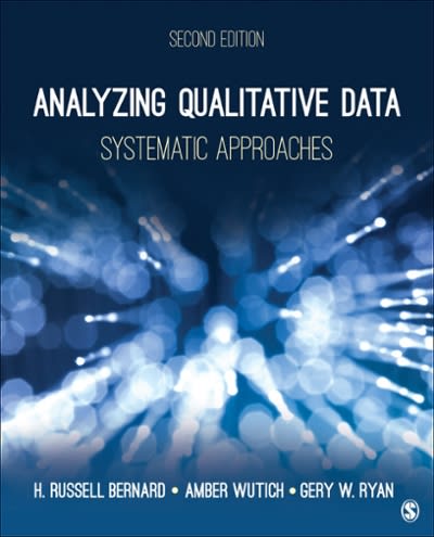 analyzing qualitative data systematic approaches 2nd edition h russell bernard, amber y wutich, gery w ryan