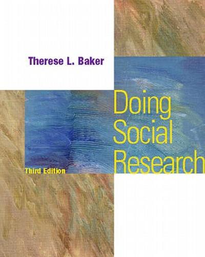 doing social research 3rd edition therese l baker 0070060029, 9780070060029