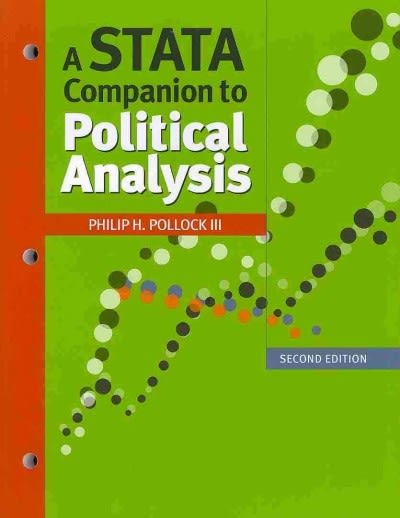 a stata companion to political analysis 2nd edition philip h pollock iii 1608716716, 9781608716715