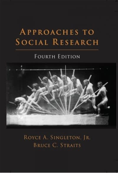 approaches to social research 4th edition royce a singleton, bruce c straits 0195147944, 9780195147940