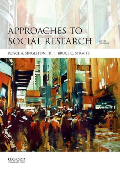 approaches to social research 6th edition royce a singleton, bruce c straits 0190614242, 9780190614249