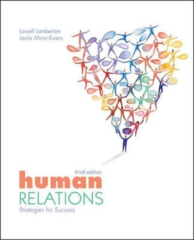 human relations strategies for success 3rd edition lowell h lamberton, leslie minor evans 0073522317,