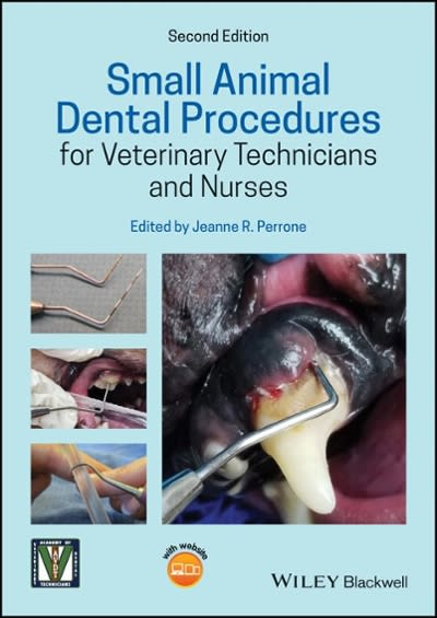 small animal dental procedures for veterinary technicians and nurses 2nd edition jeanne r perrone 111945185x,