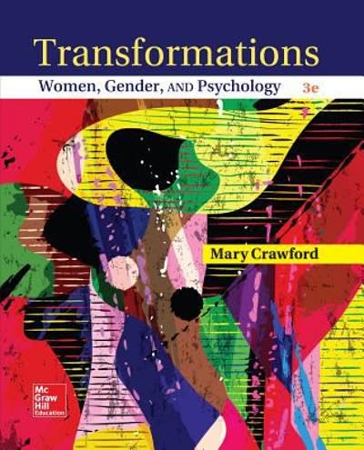 transformations women, gender and psychology 3rd edition mary crawford 1260215024, 9781260215021