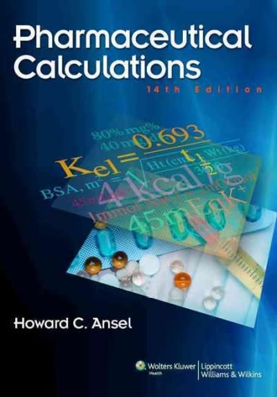 pharmaceutical calculations 14th edition howard c ansel 1451120362, 9781451120363