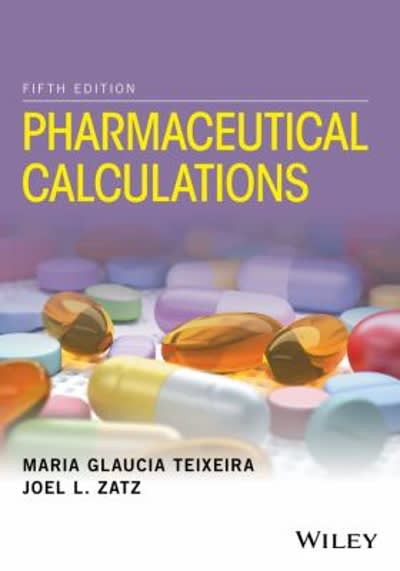 pharmaceutical calculations 5th edition maria glaucia teixeira, joel l zatz 1118978536, 9781118978535