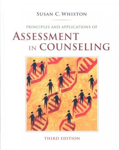 principles and applications of assessment in counseling 3rd edition susan c whiston 0495501972, 9780495501978